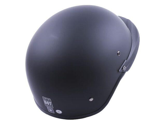 Шлем мотоциклетный MD-513-1, черный матовый с черным стеклом, size S Мукачево - изображение 1