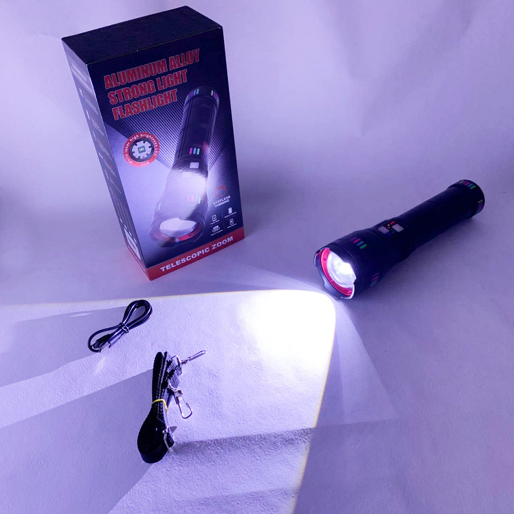 Мощный тактический фонарь светодиодный, Переносной ручной мощный фонарь Оригинальный ручной AG-80 Львов - изображение 5