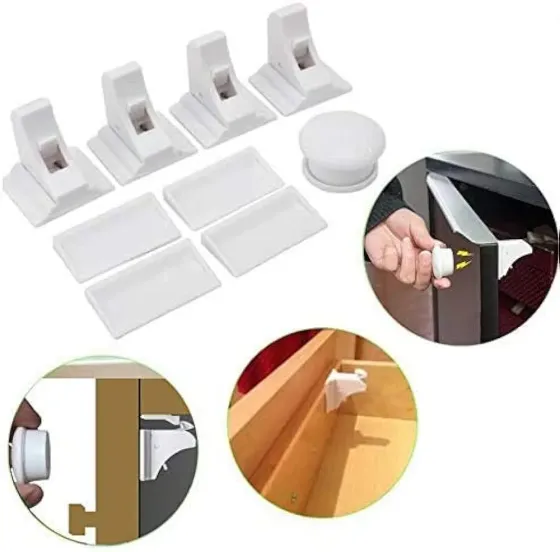 Магнітний замок для шаф та шухляд (4 замки + 1 ключ) Луцк