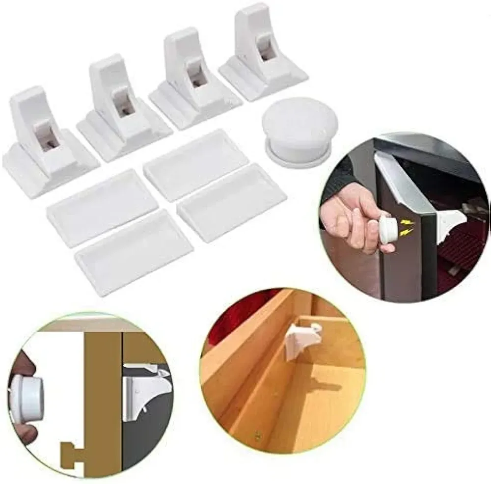 Магнітний замок для шаф та шухляд (4 замки + 1 ключ) Луцк - изображение 1