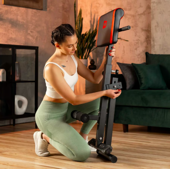 Тренажер лава гіперекстензія для зміцнення спини і преса універсальна складна для дому Hop-Sport HS-1016 Київ