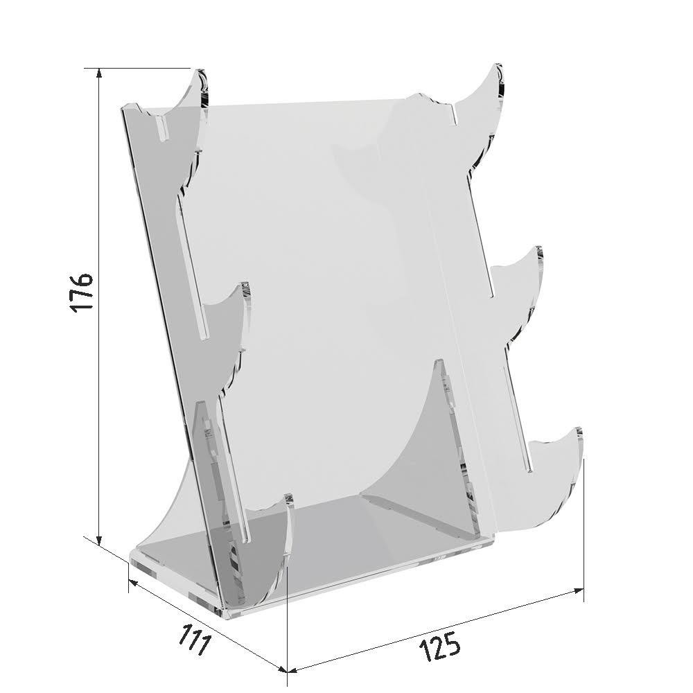 Подставка для ножей EKOSTAR 3 яруса настольная Киев - изображение 3
