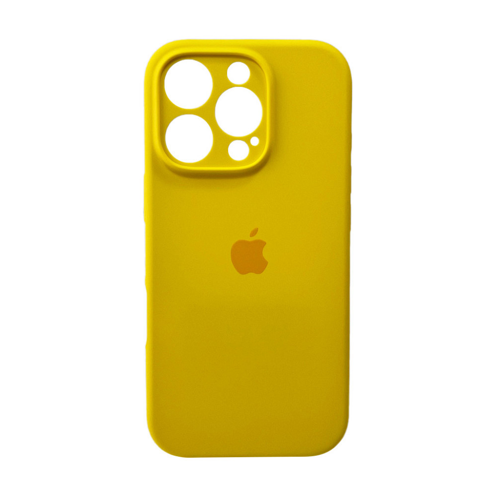 Чохол для смартфона Silicone Full Case AA Camera Protect for Apple iPhone 16 Pro 33,Canary Yellow Київ - фото 1