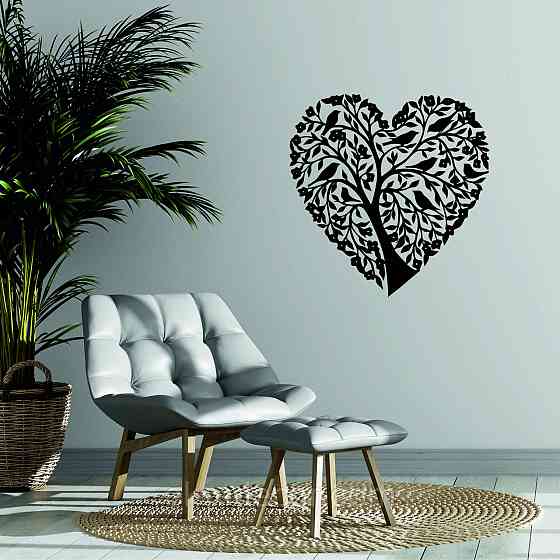 Декоративное настенное 3D Панно «Птицы Сердце» Декор на стену с объемом Киев