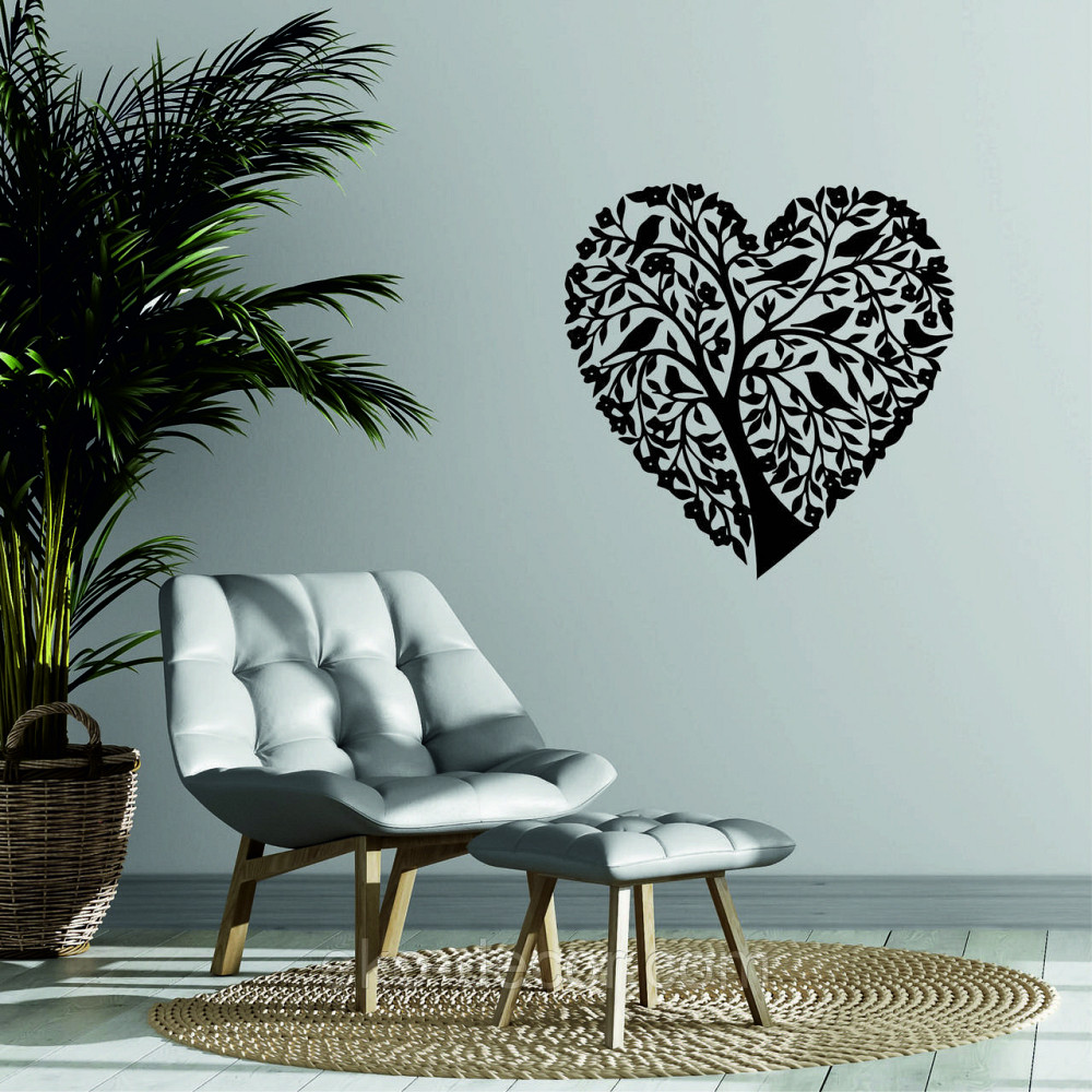 Декоративное настенное 3D Панно «Птицы Сердце» Декор на стену с объемом Киев - изображение 3