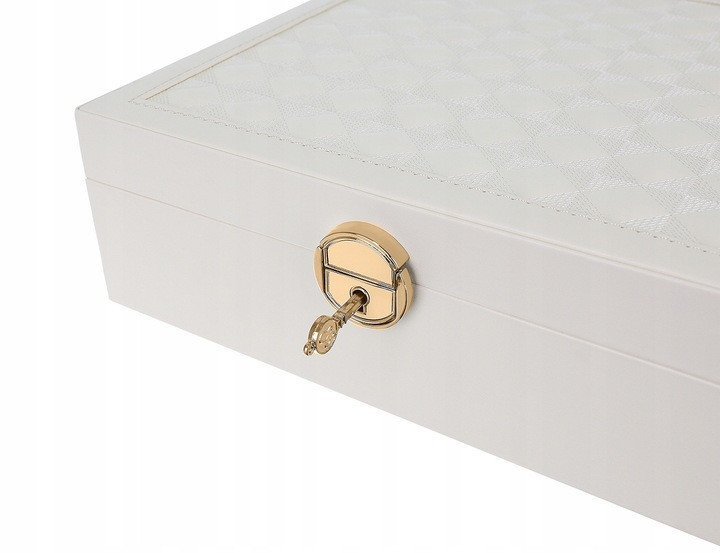 Шкатулка - футляр для хранения украшений с ключом Beautylushh (8895) Beige Нововолынск - изображение 9