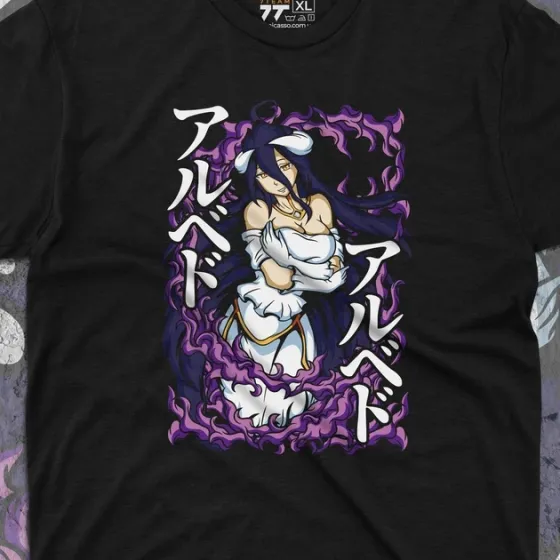 Футболка для подростка мальчика с принтом Overlord Albedo 3 Размер 160 Anime10589 Днепр