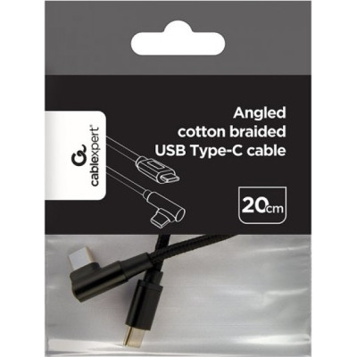 Дата кабель USB-C to USB-C 0,2m angle Cablexpert (CC-USB2-CMCML-0.2M) Винница - изображение 3