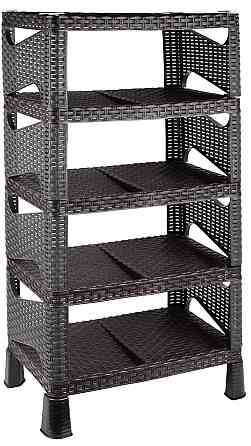 Этажерка 4-х ярусная Violet House 0733 Роттанг Гелакси BLACK (6794478) Киев