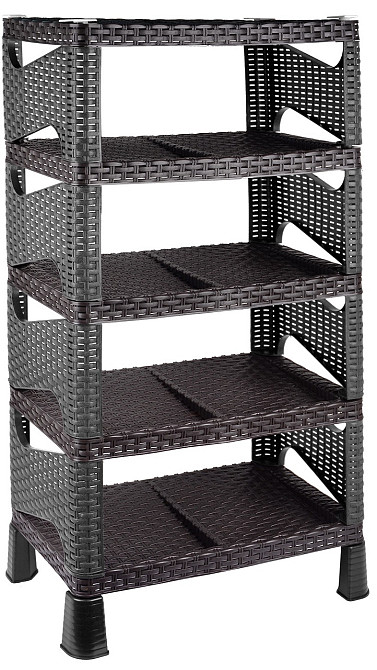 Этажерка 4-х ярусная Violet House 0733 Роттанг Гелакси BLACK (6794478) Киев - изображение 2