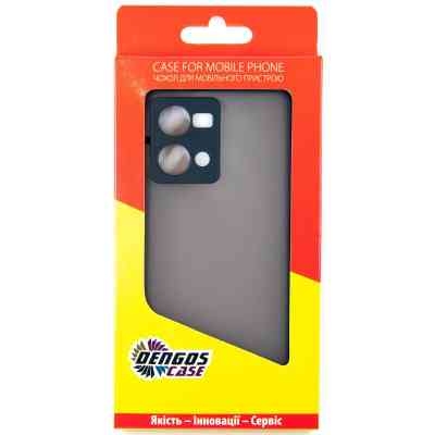 Чохол до мобільного телефона Dengos Matte OPPO Reno 7 (black) (DG-TPU-MATT-111) Вінниця