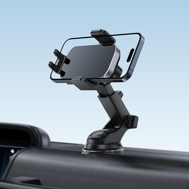 Автомобильный держатель для телефона с БЗП ACEFAST D53 wireless charging car holder with electric clamp for dashboard Black Одесса - изображение 7
