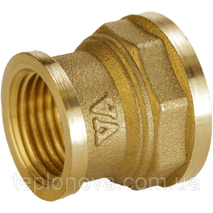 Муфта редукційна латунна 3/4| ВР х 1/2| ВР штампована полегшена А0306А VA Чернівці - фото 1