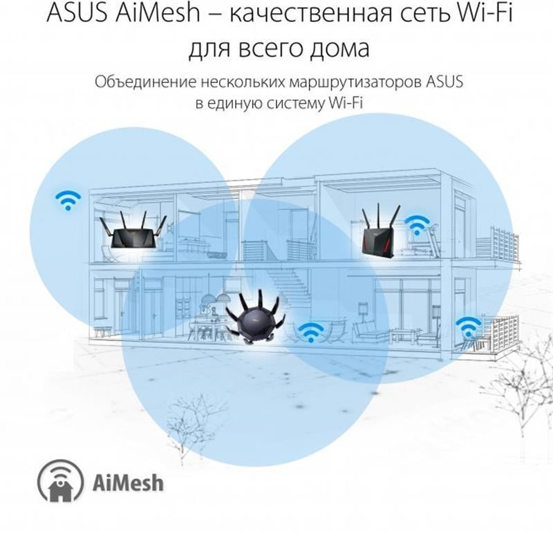 Бездротовий маршрутизатор Asus RT-AX89X Black Харків - фото 5