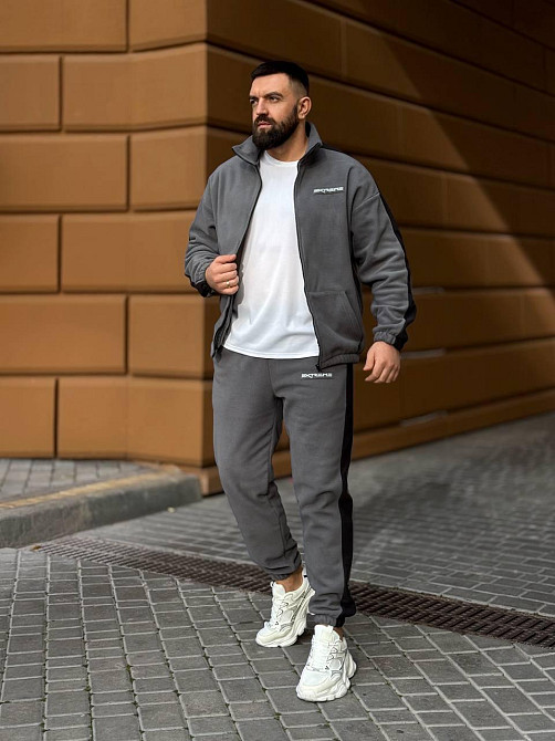 Мужской костюм на змейке XL-XXL, графіт Одеса - фото 9