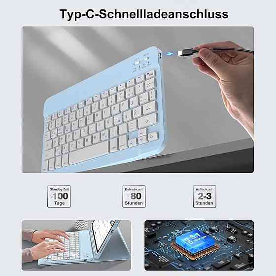 Чехол клавиатура для iPad A16 2025/iPad 10-го поколения (2022) A2696 / A2757 / A2777 Днепр