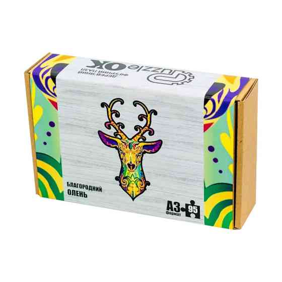 Фигурный деревянный пазл 