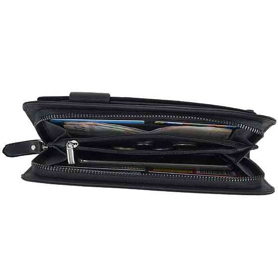 Клатч чоловіча з ременем Vintage 14664 Чорний Київ