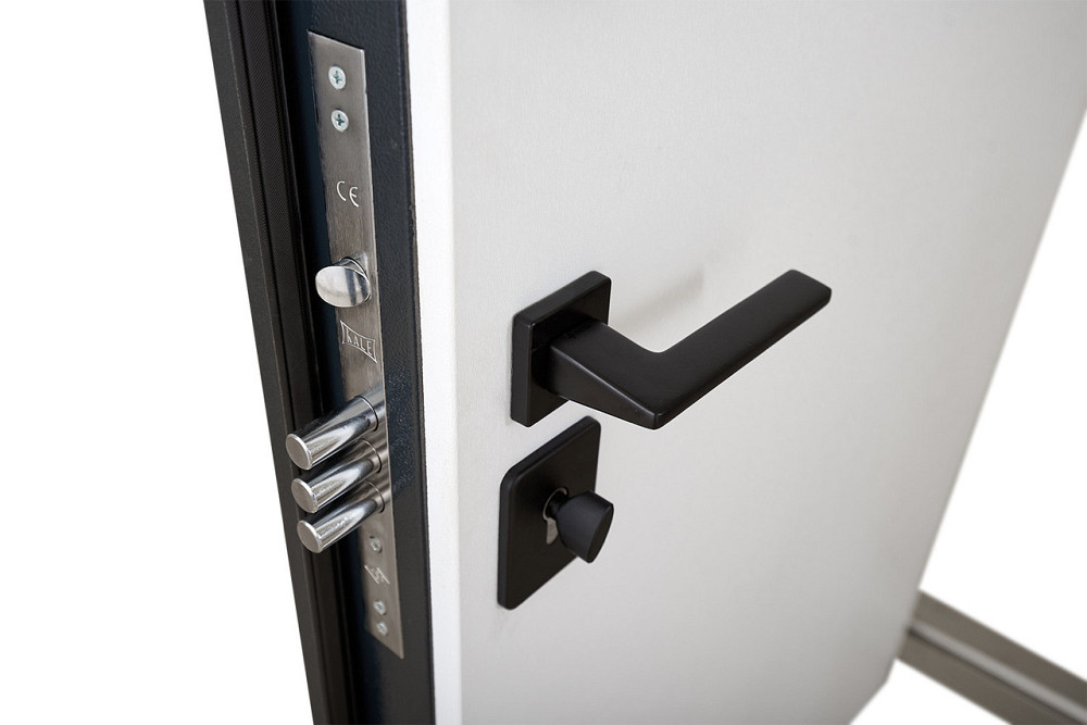 Вхідні двері з терморозривом Abwehr Cottage Scandi 498 RAL 7021 + Вулична плівка Vinorit Біла 860*2050 мм Київ - фото 10