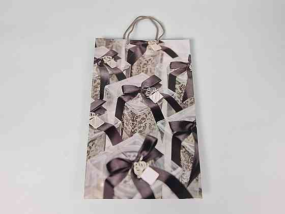 Большой бумажный пакет вертикальный  25/37/8(артBV-025) (12 шт) Харьков