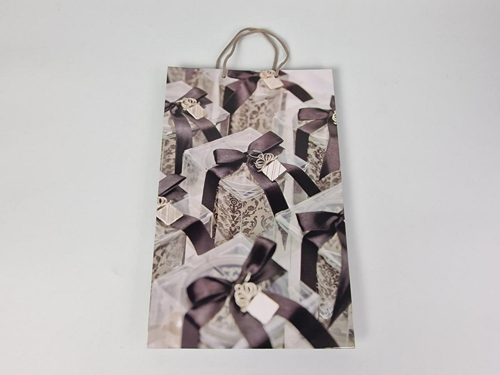 Большой бумажный пакет вертикальный  25/37/8(артBV-025) (12 шт) Харьков - изображение 2