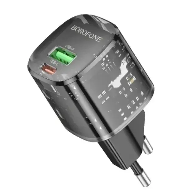 Зарядний пристрій Borofone Sunlight BN17 220В 20Вт QC3.0 швидка зарядка для смартфонів та портативної техніки Одеса - фото 10