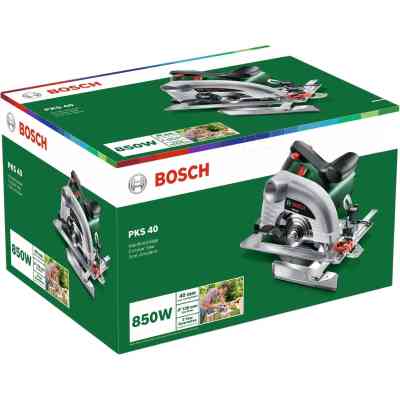 Дисковая пила Bosch PKS 40 850Вт, 130мм, 2.6кг (0.603.3C5.000) Винница