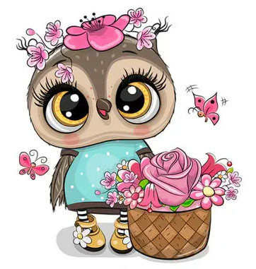 Термонаклейка для дитячого одягу Сова Київ - фото 1