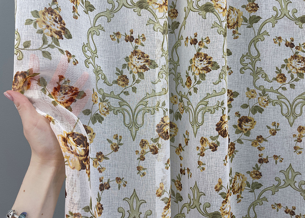 Тюль VR-Textil 917т Flora Батист Разноцветный 300х270 см (42-0234) Киев - изображение 13