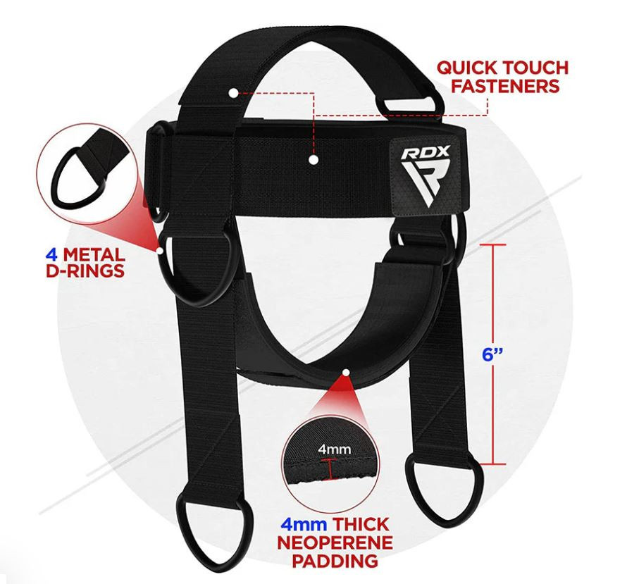 Тренажер для шиї RDX H2 Black Каменское - изображение 3