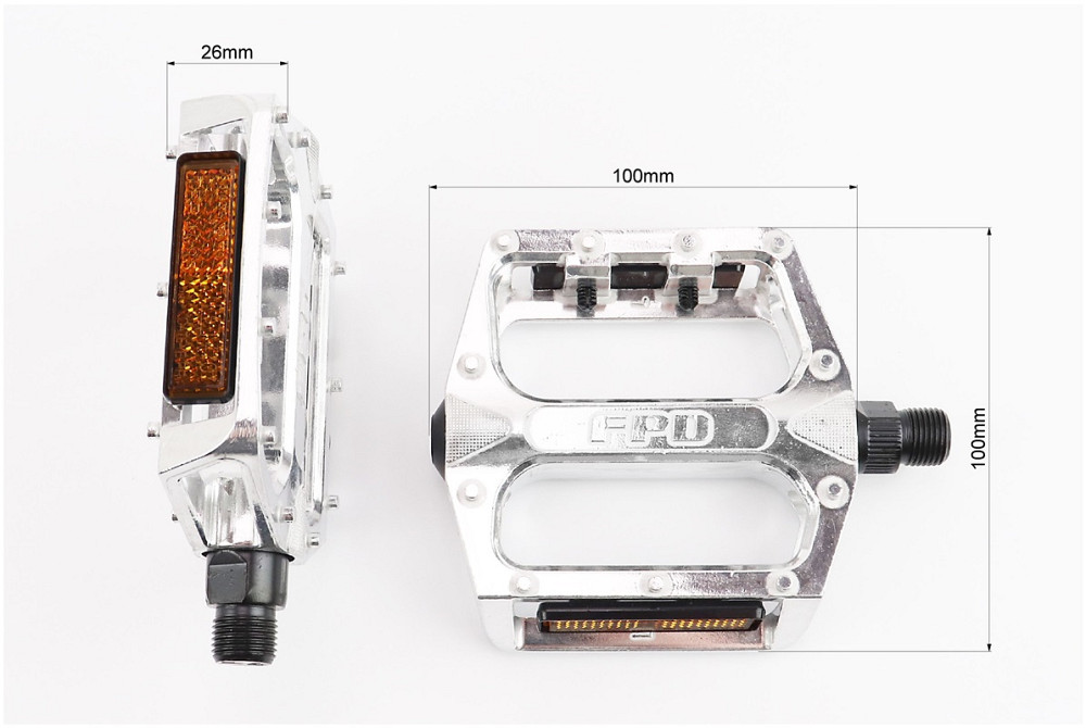 Педалі MTB широкі 9/16" (108x100x24mm) алюмінієві, NWL-219 Киев - изображение 2