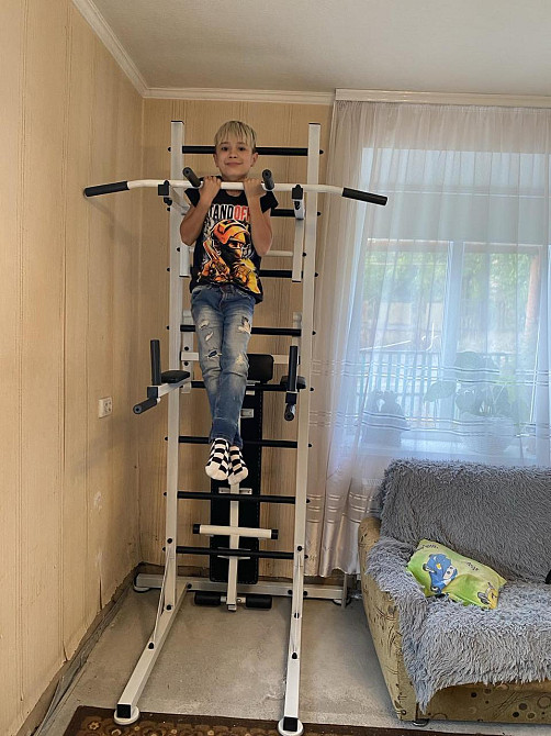 Шведська стінка для хлопчика дітей та дорослих до 120 кг спорткомплекс будинку металевий для квартири куточок Кам'янське - фото 1