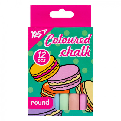 Мел Yes цветной Sweet Cream 12 шт круглый (400519) Винница - изображение 1
