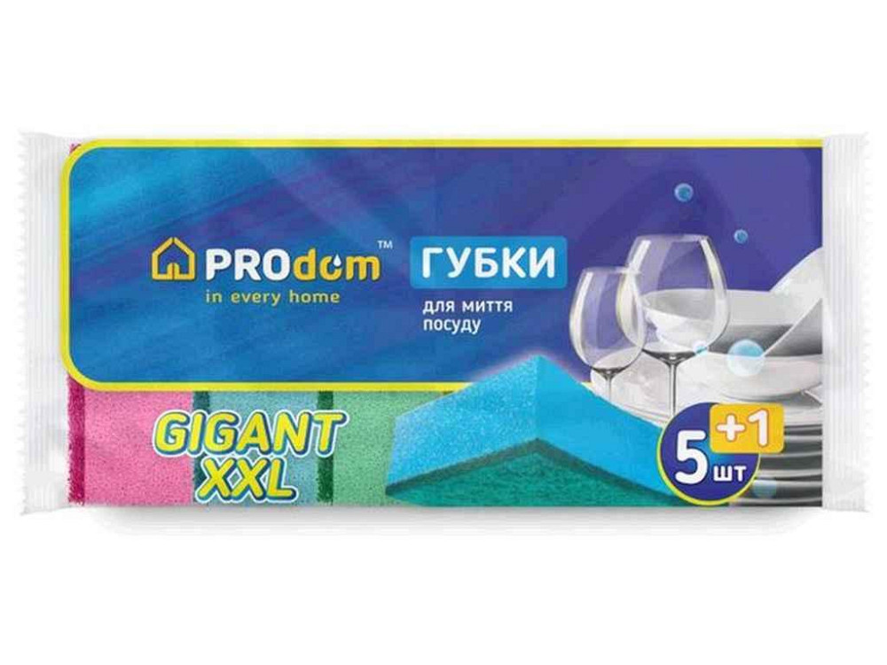 Губка кухонная Гигант XXL 5 1 шт ТМ PRODOM Киев - изображение 2
