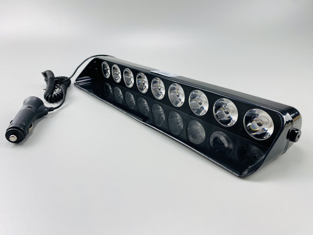 Маячок проблисковий F1 стробоскоп 9-80V 9 led діодів білий спалах, автомобільний стробоскоп під скло Мукачево - фото 3