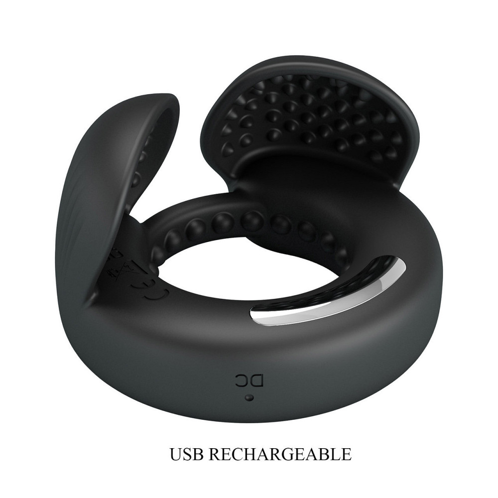 Віброкільце PRETTY LOVE Quentin Vibrating Silicone Cock Ring Sex Aura Київ - фото 2