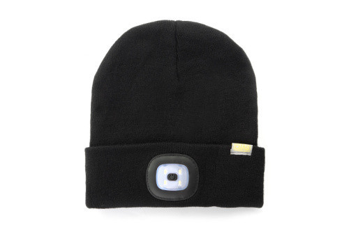 Черная шапка с фонариком 200 Лм, 300 мАч, СИЛА Харьков - изображение 1