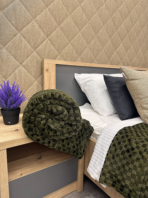 Плед-покривало Шахи 200х210 см (+-5см) Хакі (87-037) Київ - фото 8