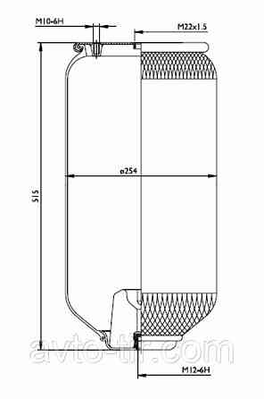 Пневмоподушка  SAF SCHMITZ без стакана Луцк