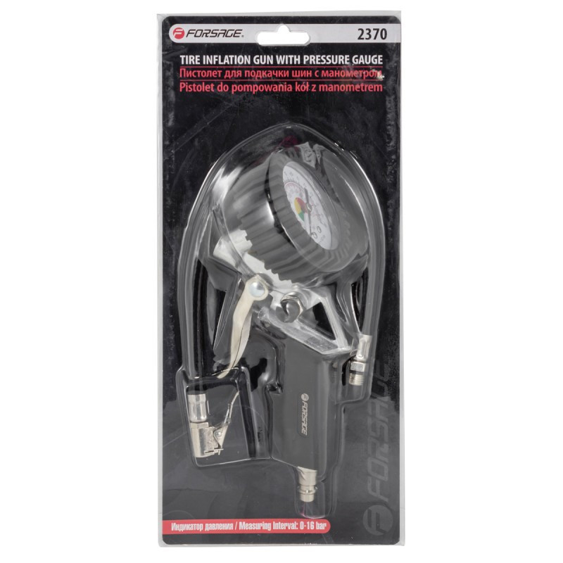 Пистолет для подкачки шин с манометром (0-16BAR), на блистере Forsage F-2370 Одесса - изображение 3
