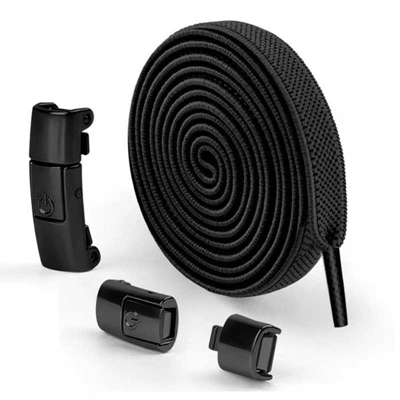 Магнітні шнурки — класика з технологічним рішенням | Lace 120cm (чорні) Миколаїв - фото 1