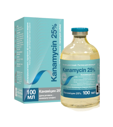 Канамицин 25% 100 мл O.L.KAR Винница