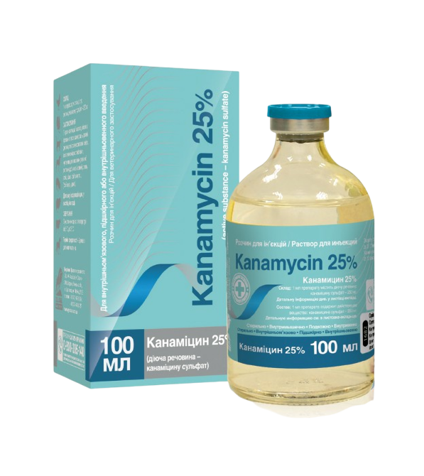 Канамицин 25% 100 мл O.L.KAR Винница - изображение 1