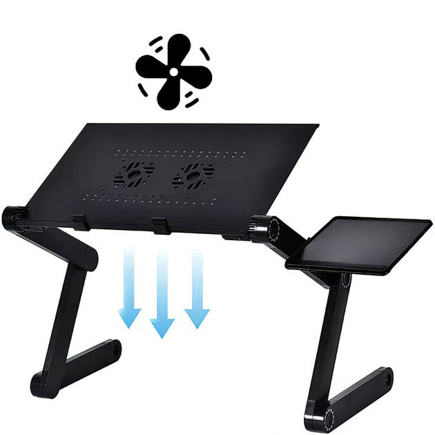 Столик для ноутбука с регулируемым наклоном Laptop Table T8, Удобный столик для ноутбука в кровать GT-82 Львов - изображение 15