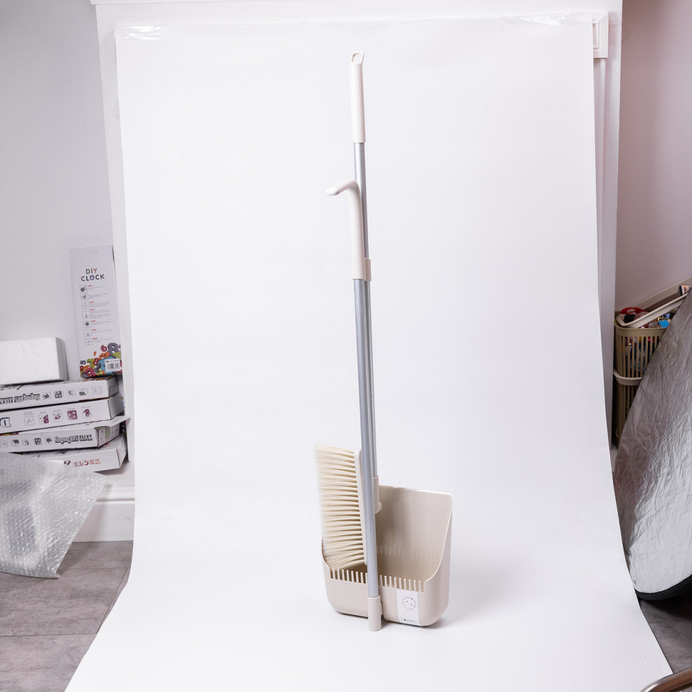 Yiwu Набір віник і совок на довгій ручці для підлоги 25×24×100 см щітка віник для прибирання Бе Коломыя - изображение 2