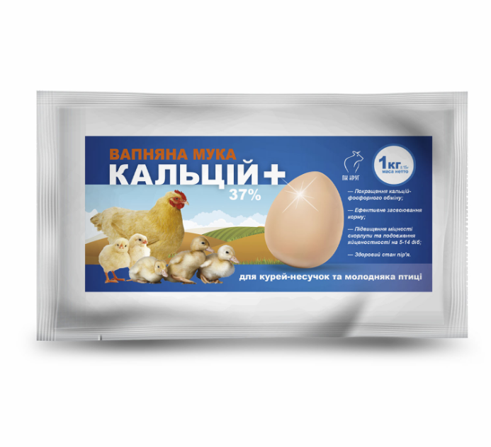 "Кальцій Плюс" - для курей-несучок і молодняка с\г птиці 1 кг ( Круг) Вінниця - фото 2