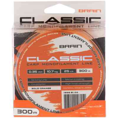 Волосінь Brain Classic Carp Line (solid orange) 300m 0.35mm 25lb 10.7kg (1858.81.00) Вінниця
