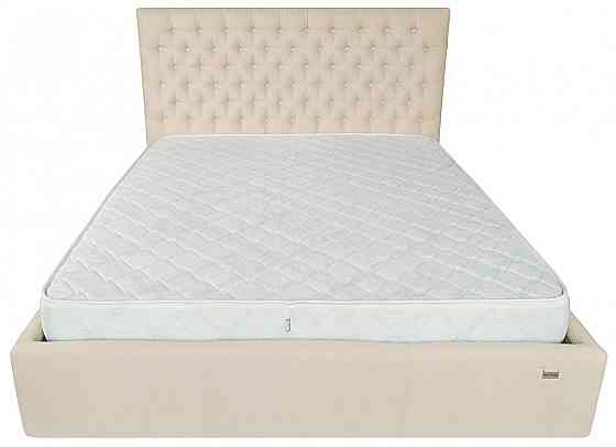 Ліжко Cambridge Comfort 140 х 200 см Місті Milk A1 З підйомним механізмом та нішою для білизни Бежевий Дніпро