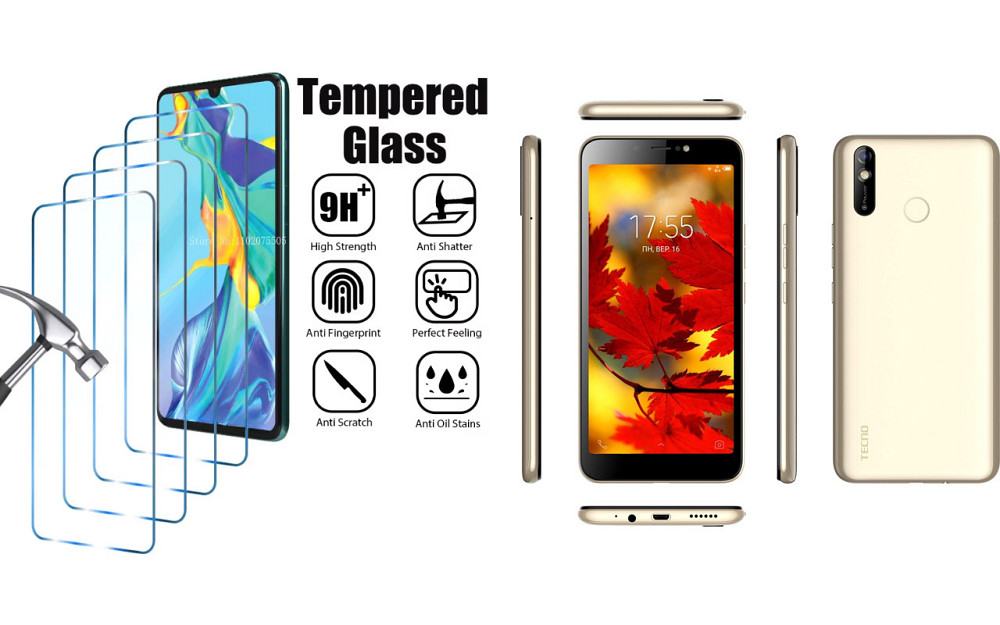 Защитное стекло ArmorGlass для Tecno Pouvoir 3 Air (LC6a) – устойчивое к царапинам и ударам Киев - изображение 1