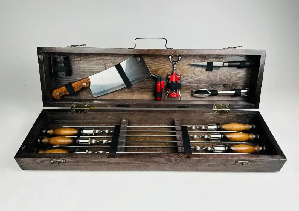 Набори шампурів, Набір шампурів у кейсі "Лайт" Шампури, вертіла Тернопіль - фото 4